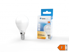 ŻARÓWKA LED KULKA G45 E14 6W CIEPŁA LL1506