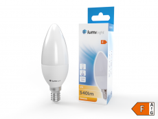 ŻARÓWKA LED ŚWIECA C37 E14 6W CIEPŁA LL1520