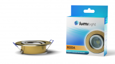RODA DLM270 OKRĄGŁY ZŁOTY SZCZOTKOWANY ALUMINIUM LL3180