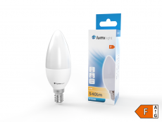ŻARÓWKA LED ŚWIECA C37 E14 6W ZIMNA LL3333