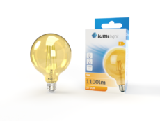 ŻARÓWKA LED FLMG G95 GOLD E27 9W CIEPŁA LL5894