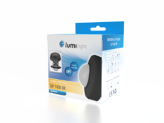 Czujnik ruchu SP308 IR 2in1 n/t i p/t 360° IP54 czarny OBECNOŚCI 4 detektory LL8024