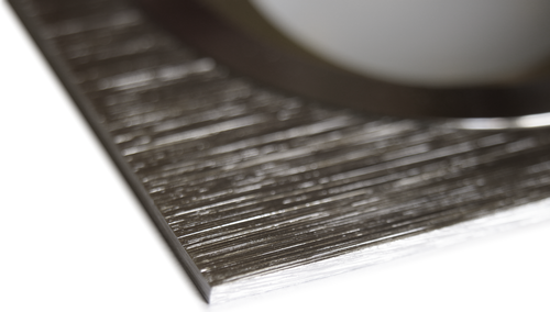 KARO DLM735 KWADRATOWY SREBRNY SZCZOTKOWANY ALUMINIUM LL3135 - obrazek 3