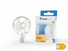 ŻARÓWKA LED FLM G125 E27 6W CIEPŁA LL9120