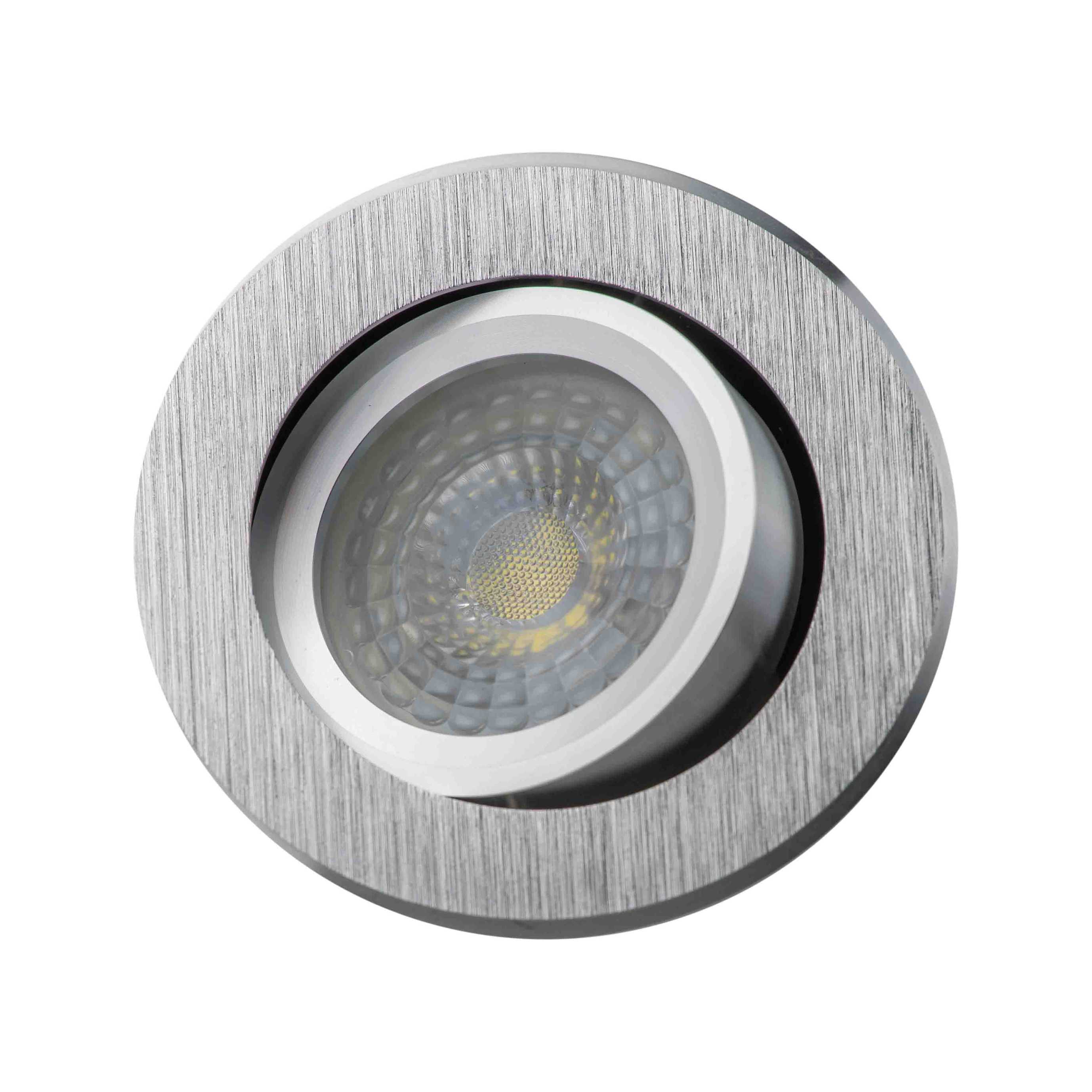RODA DLM270 OKRĄGŁY SREBRNY SZCZOTKOWANY ALUMINIUM LL3159 - obrazek 2