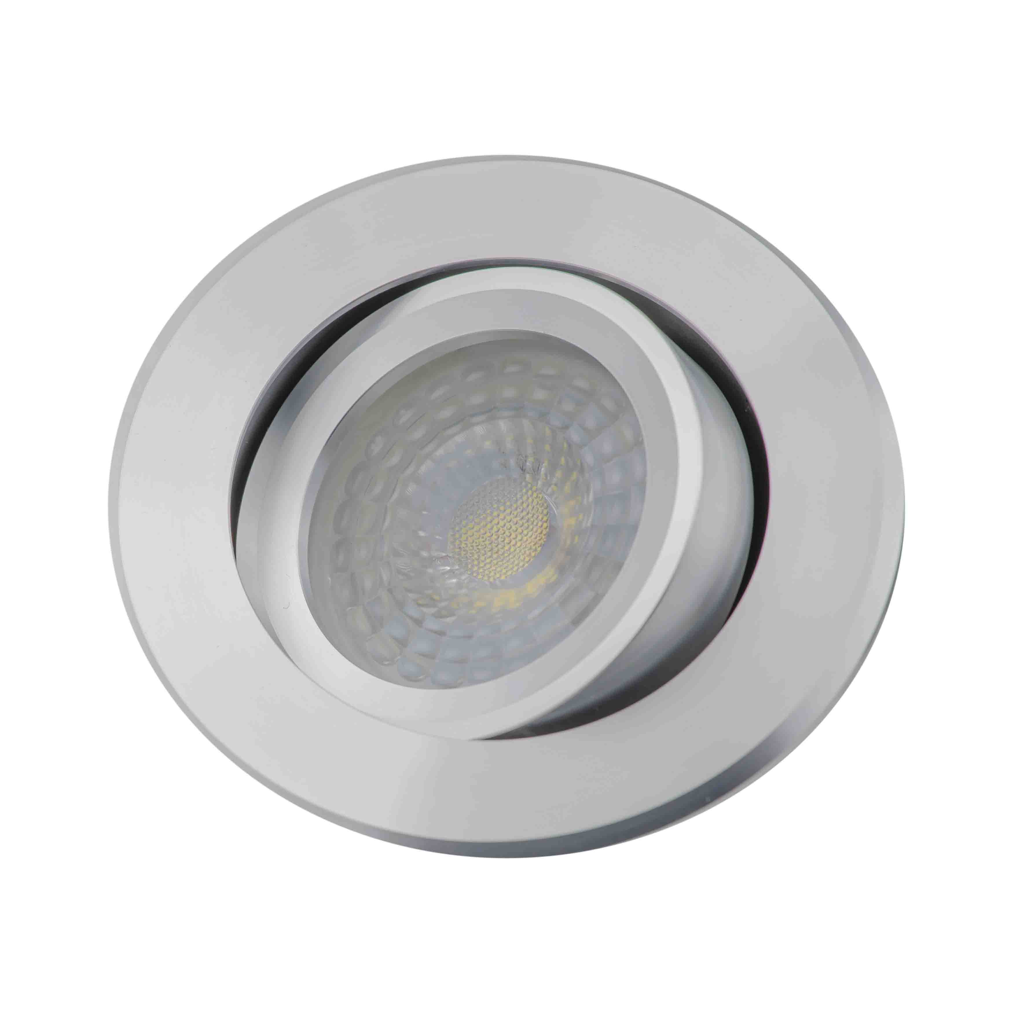 RODA DLM270 OKRĄGŁY SREBRNY BŁYSZCZĄCY ALUMINIUM LL3166 - obrazek 2