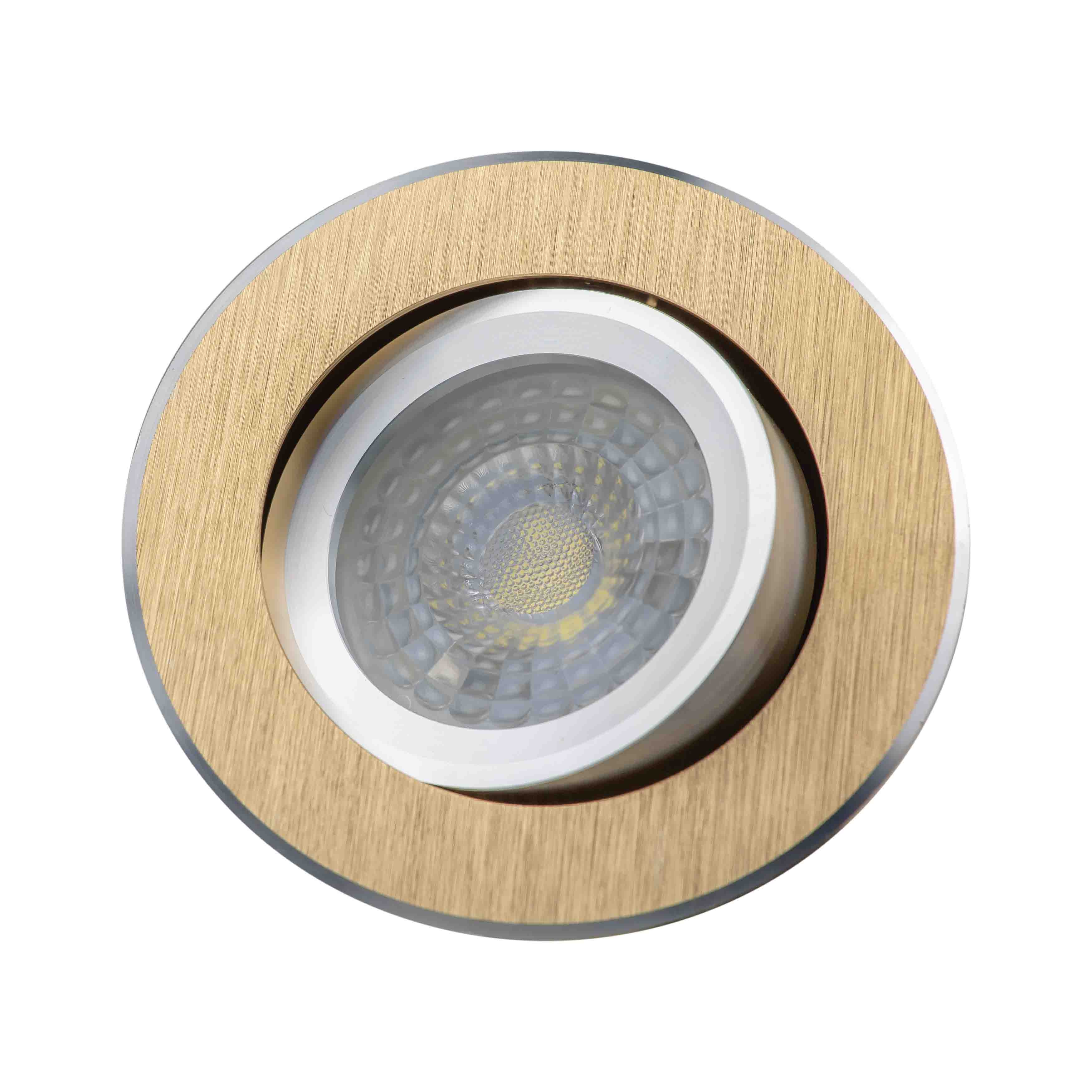RODA DLM270 OKRĄGŁY ZŁOTY SZCZOTKOWANY ALUMINIUM LL3180 - obrazek 2