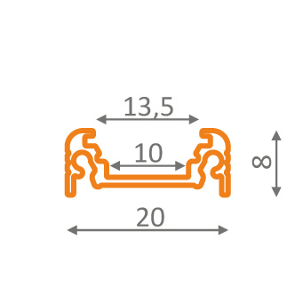 PROFIL LED P1 1MB ANODOWANY LL2732 - obrazek 3