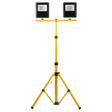 DWA NAŚWIETLACZE LED 50W CIEPŁA NA STATYWIE ST-2 LL3500